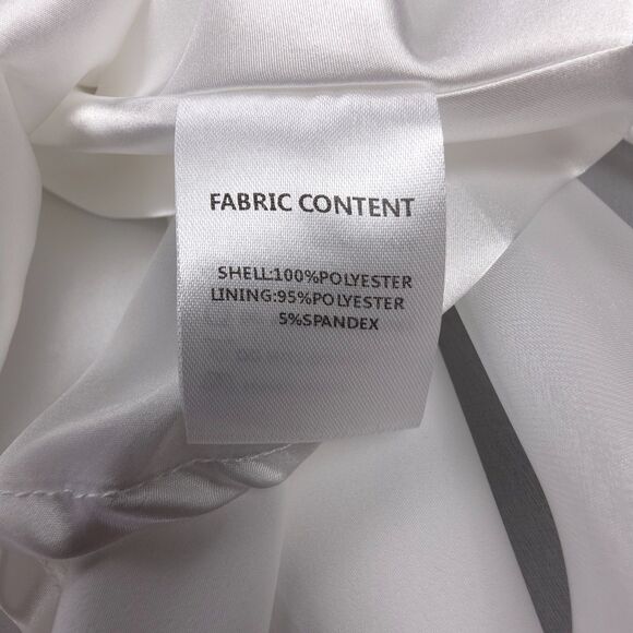 ALAMOUR The Label Celine Mini Dress White Organza Angelic Fairy Romantic Bridal - Picture 7 of 8